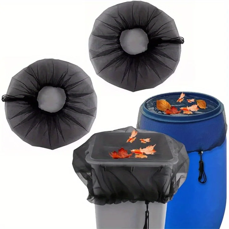 

2 шт., 60 см, сетчатая крышка для бочек от дождя, ведра для сбора воды, крышка резервуара для воды, защитная крышка, инструмент для сбора дождя