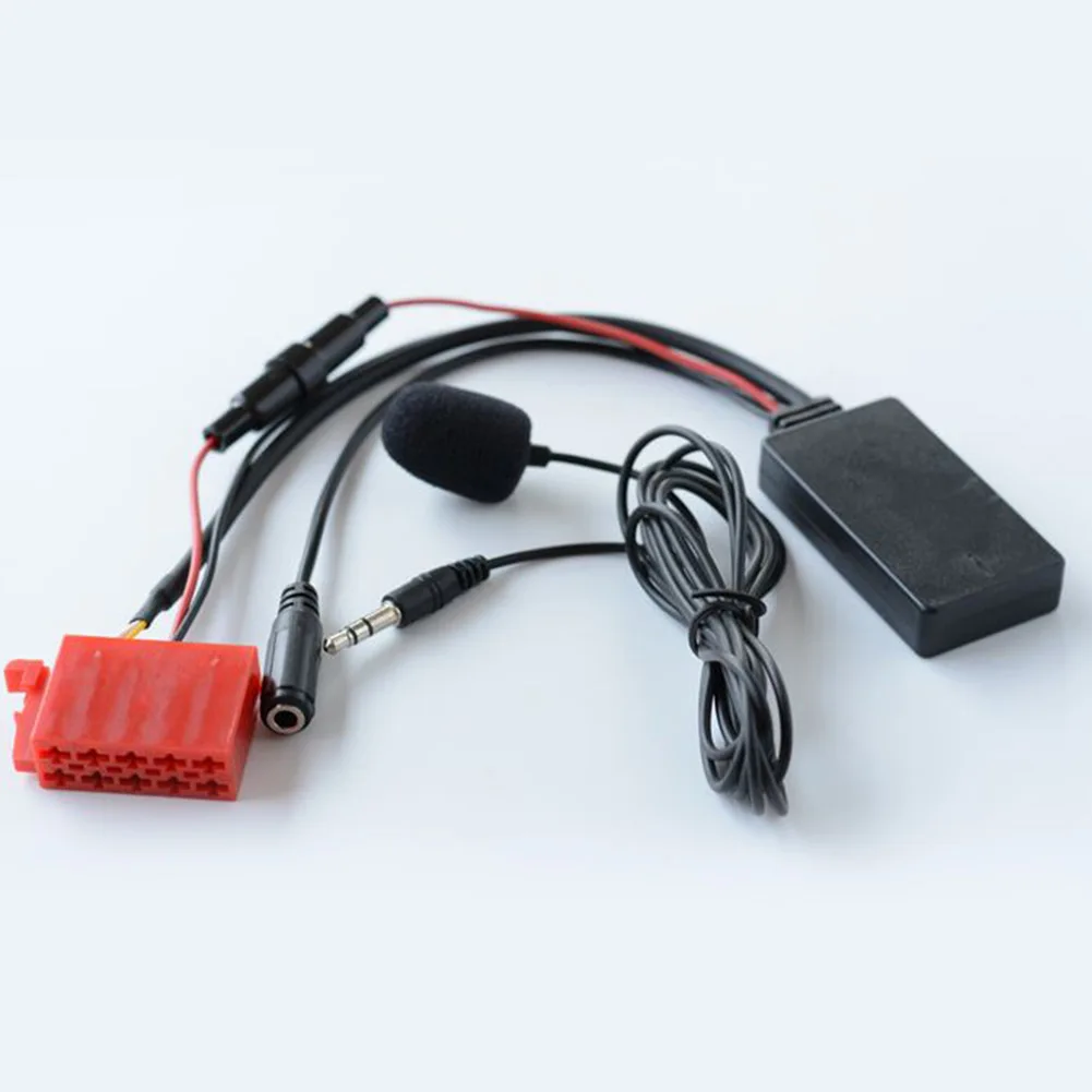 Cable Audio Adapter 27CM Length Cable 5-12V 5.0-Compatible Red & Black With Microphone Car Electronics Accessories