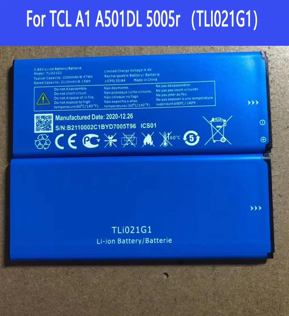 TLi021G1 battery For TCL A1 A501DL 5005r Repair Part high capacity Capacity Phone Batteries