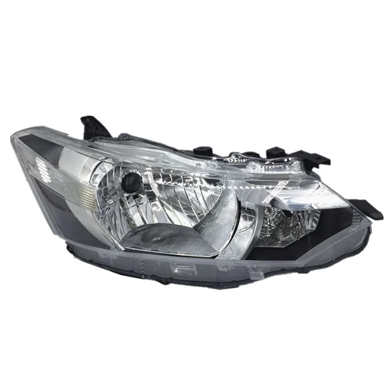 

Горячая распродажа! Для Toyota Vios 2014 2015 2016, фары в сборе, черный корпус, комплект светодиодных фар проектора