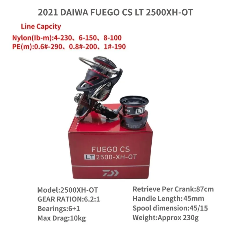 2021 DAIWA FUEGO CS LT 1000S-XH 2000S-XH 2500 2500-XH 2500S-XH