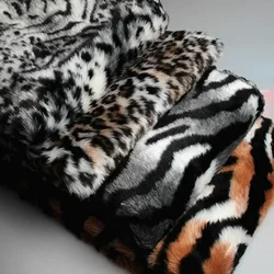 Leopard Print Tiger Print Zebra Print Plush Artificial Fur Fabric Hat Scarf Carpet DIY Performance Clothing Fur Clothing Fabric