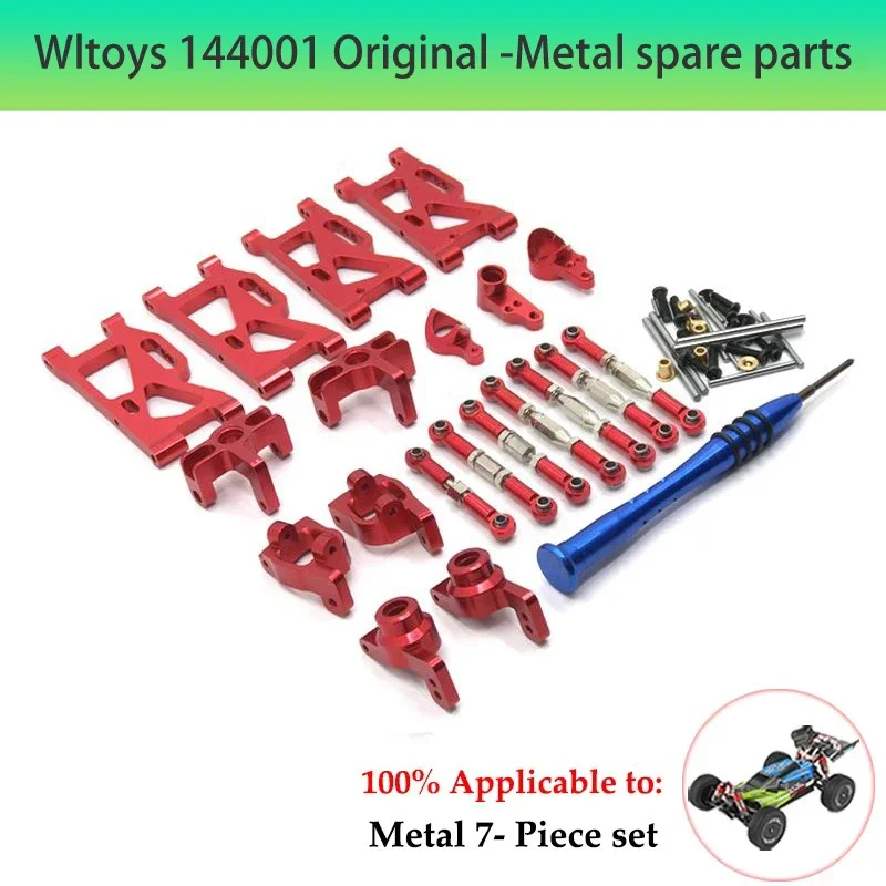 Wltoys 144001 144010 124007 124017 124018   Piezas de mejora del acero del metal del soporte del motor ajustable del eje de transmisión central del embrague del deslizador