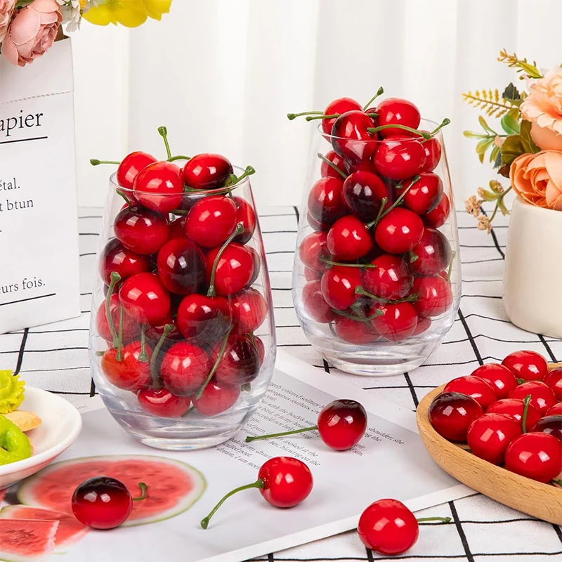 Fake Cherry Artificial Fruit Model for Home Decoration