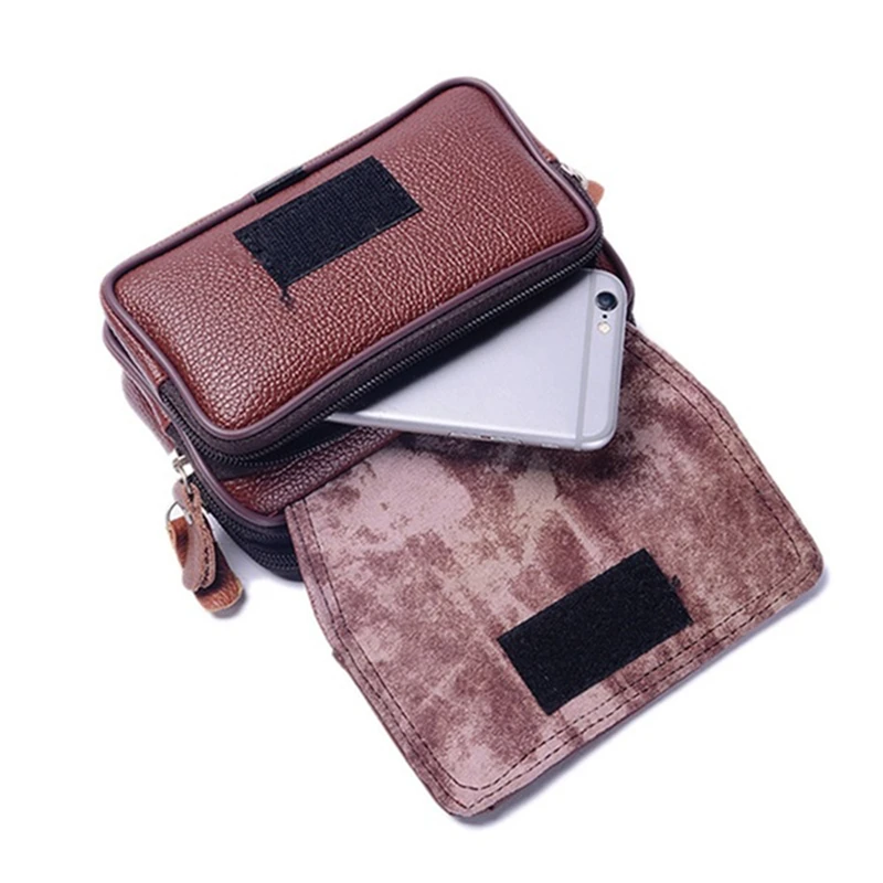 2023 PU Vintage Waist Pack Multi-Function Phone Coin Waist Bag Vintage Unisex The Belt Outdoor Small Wallet Men Women New