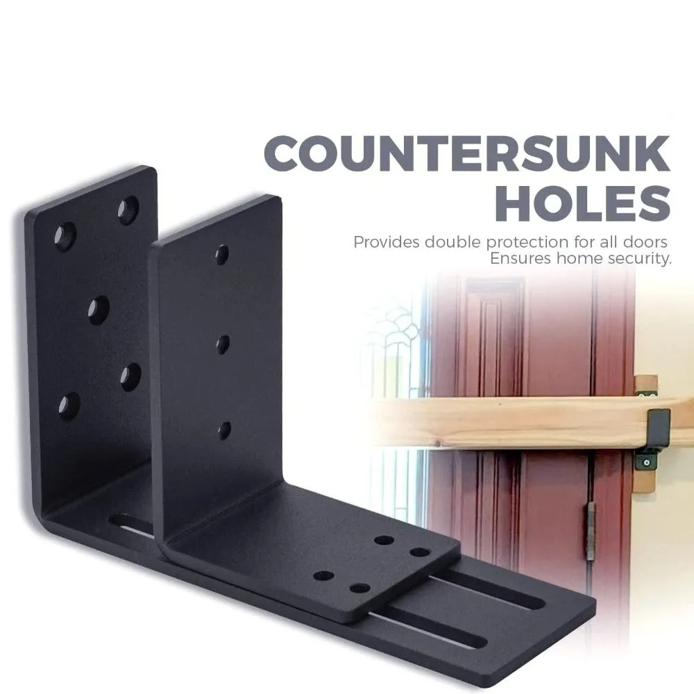 

Carbon Steel Drop Open Bar Holder Heavy Duty Rust Resistant Door Security Bracket Reinforced Corrosion Resistant