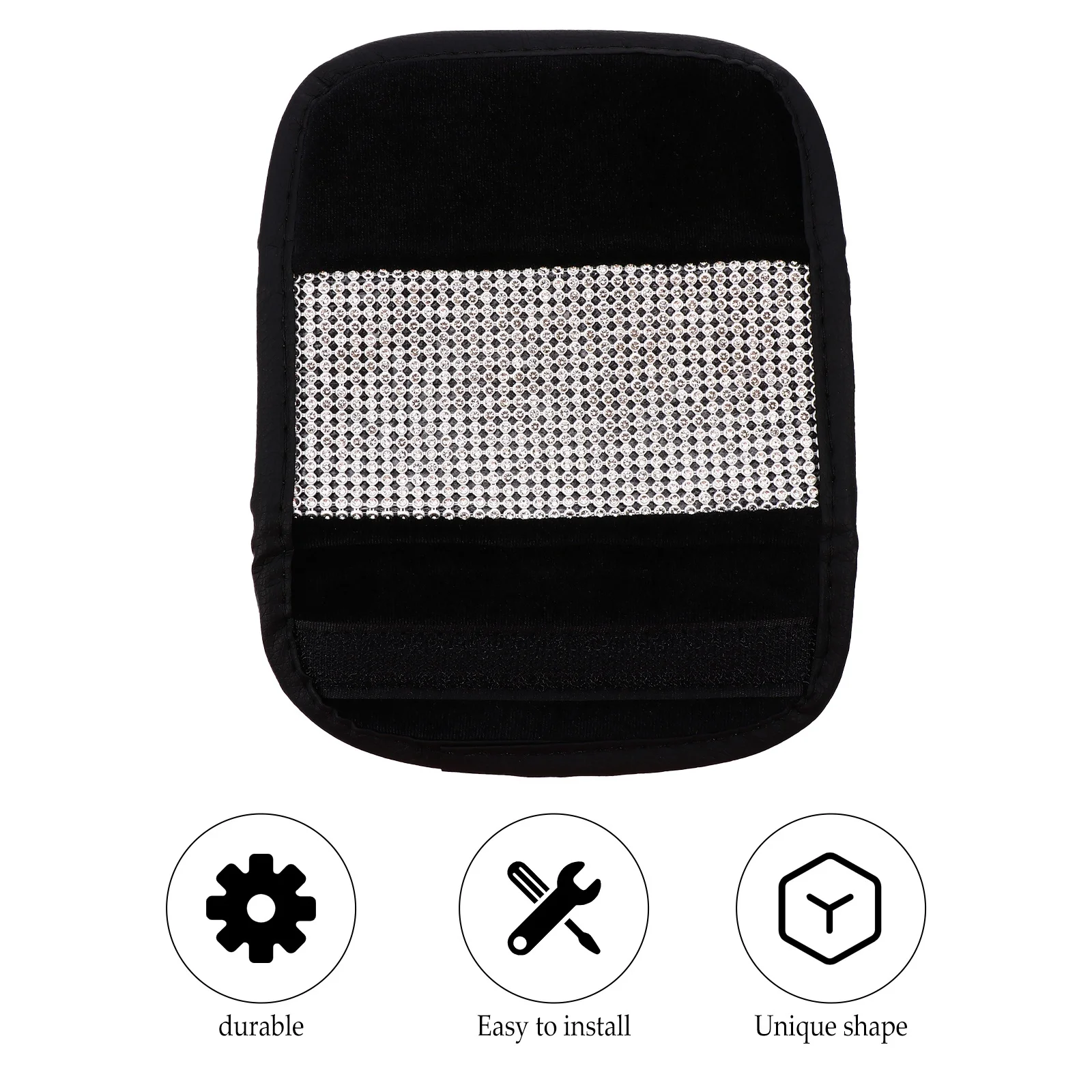 

Чехол для ручного тормоза из искусственной кожи с бриллиантами, противоскользящая защита, рукав для переключения передач, кожа рулевой тяги, прочный защитный чехол для ручного тормоза автомобиля