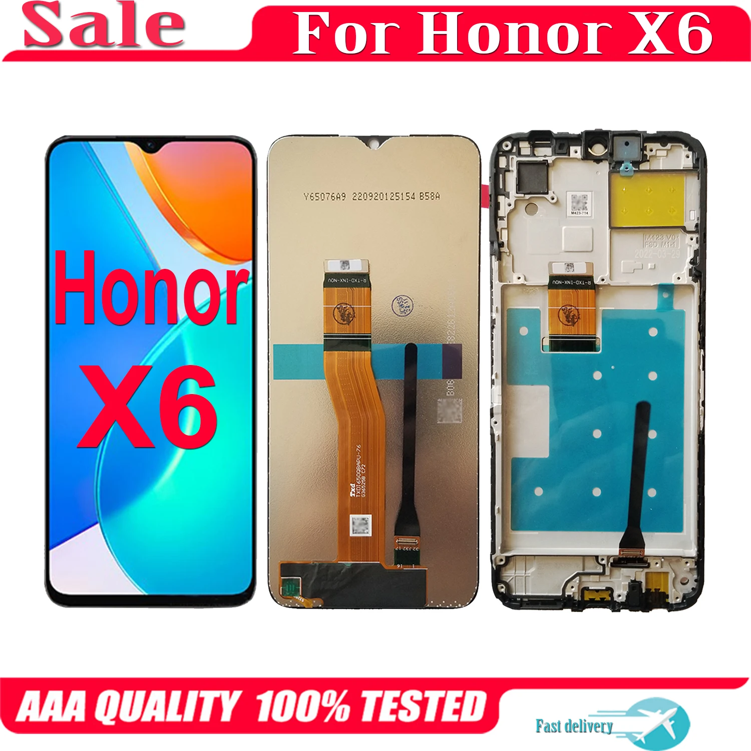 

Original 6.5'' For Huawei Honor X6 VNE-LX1 VNE-LX2 LCD Display Touch Screen Replacement Digitizer Assembly