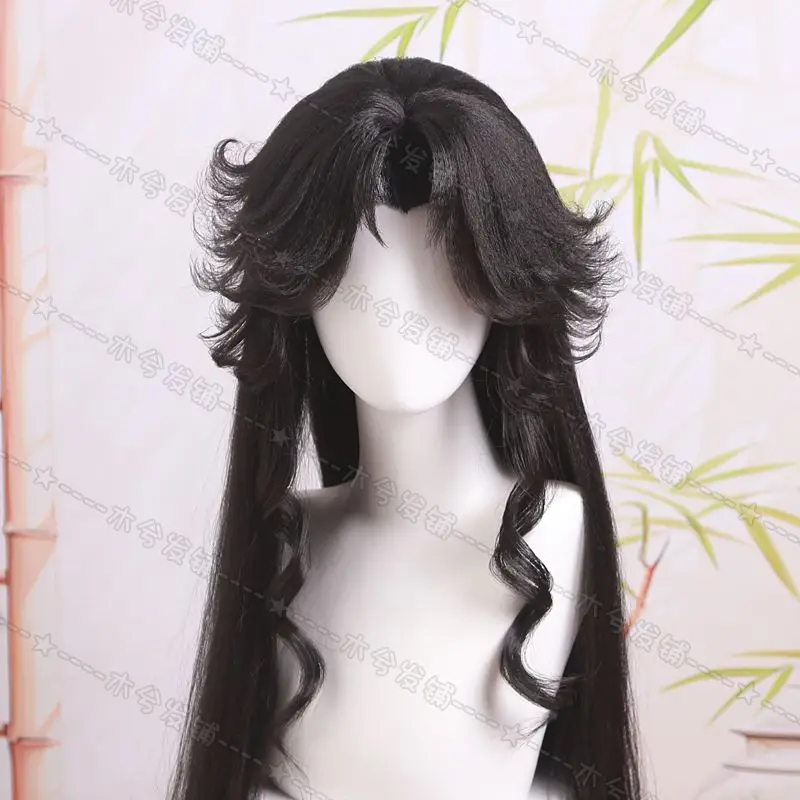Muxi Hair Shop Luo Binghe Cosplay Wig Scumbag Self-Rescue System Patch Beauty Point Ancient Style Loose Hair Finished Product