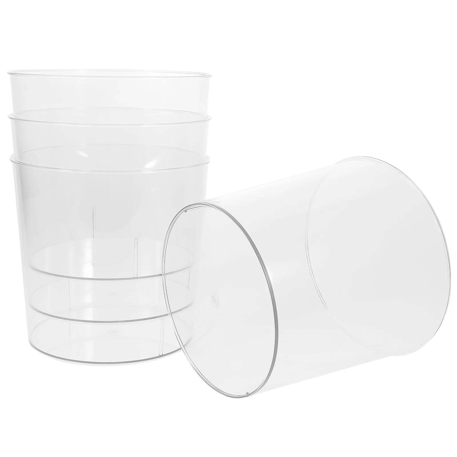 

4pcs Bucket For Beer Wine Portable Ice Container Multifunctional Bar Ice Cube Holder Tall Narrow Storage Bin
