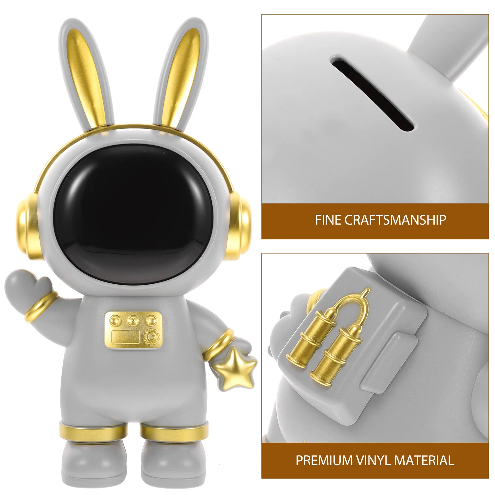 أرنب شكل الأرنب حصالة على شكل حيوان عملة توفير جرة الاطفال المال تخزين سطح المكتب الديكور هدية أرنب حصالة على شكل حيوان الأرنب ديكور