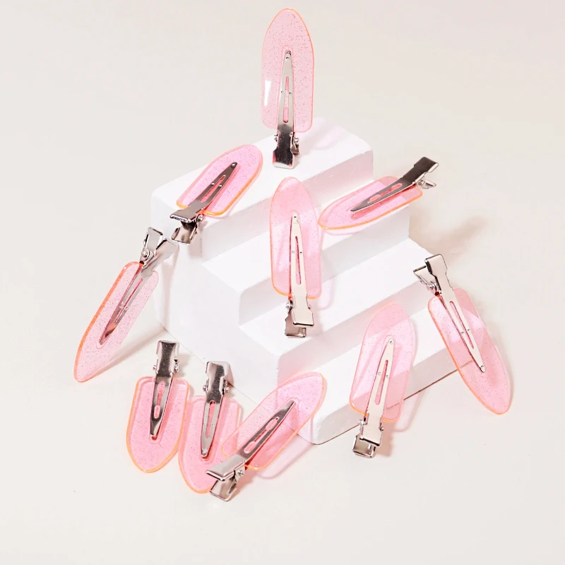 10-50pcs seamless fashion girl transparent hair clips makeup facial accessory clips styling hair clips Special for real hair wig image 6