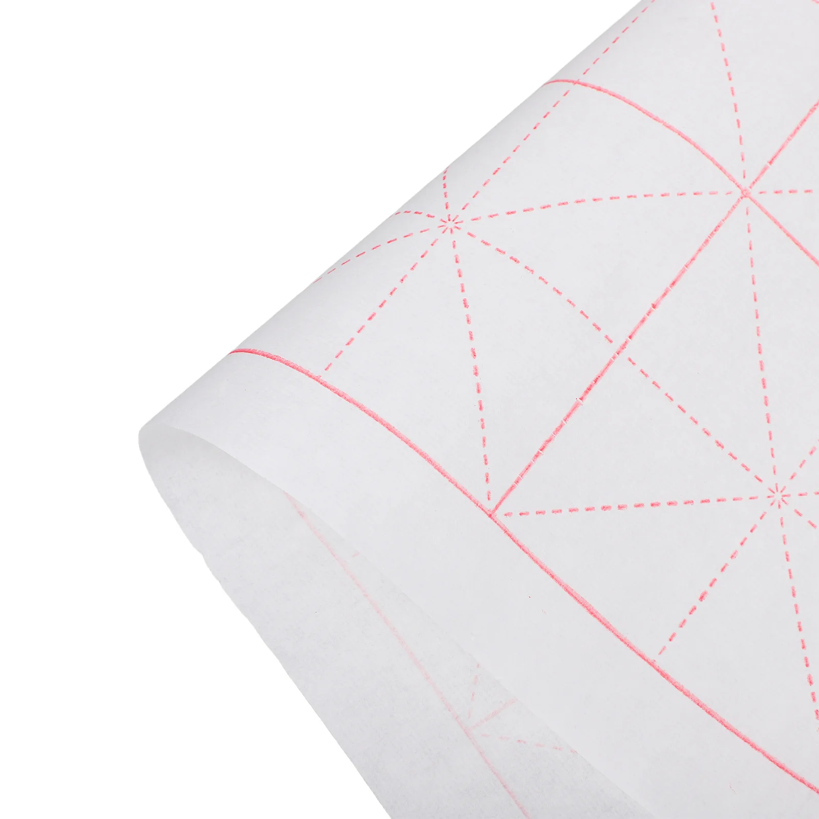 กระดาษเขียนพู่กันจีนแบบกริด 50 แผ่น กระดาษซวนแบบกึ่งสุก ทำจากเส้นใยไม้ไผ่แข็งแรง สำหรับฝึกเขียนพู่กันจีน ใช้กับหมึกซูมิ ศิลปะการเขียนบนกระดาษข้าว