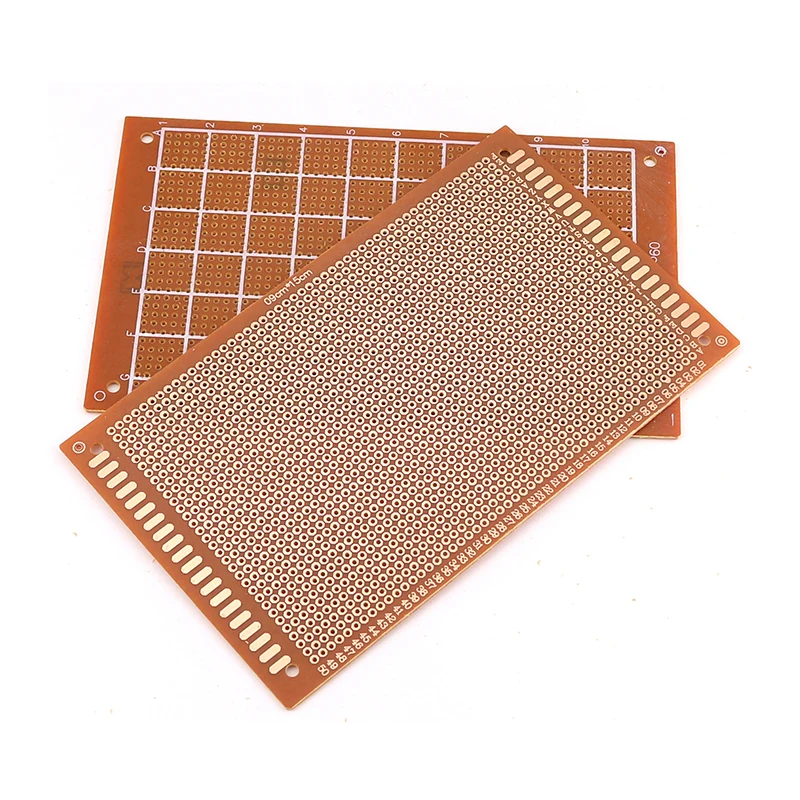 5 buah 9x15cm satu sisi DIY kertas prototipe PCB Universal papan Bakelite eksperimental 9*15