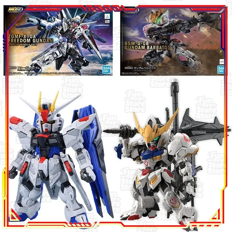 

Bandai Gundam Barbatos Gundam Action Figure MGSD ASW-G-08 ZGMF-X10A Freedom Gundam Q Ver BB Warrior Assembly Model Anime Toy