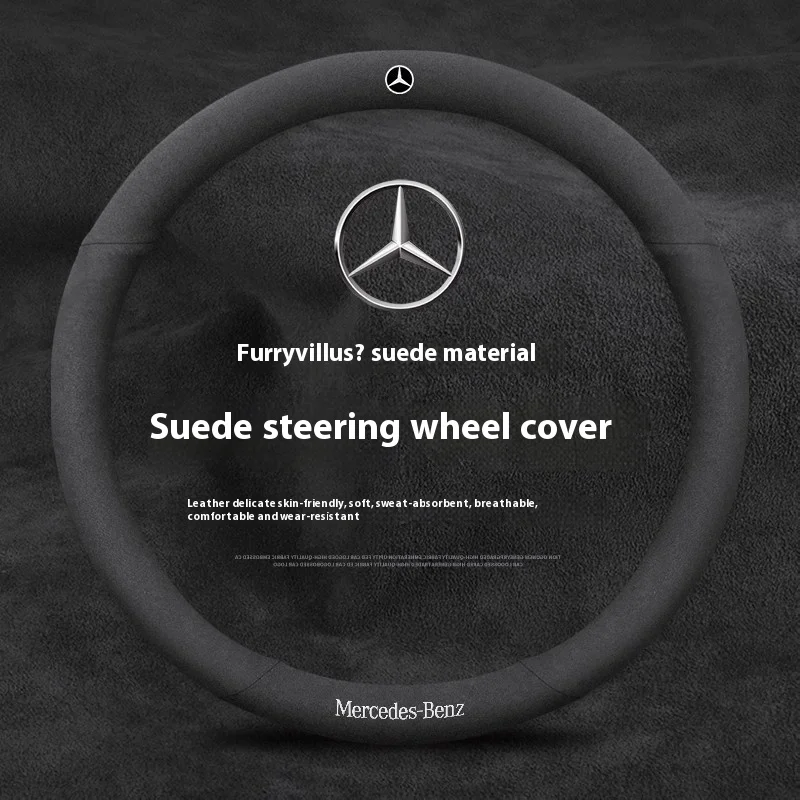 

Car Steering Wheel Cover For Mercedes Benz A B C E S V Class GLB GLC GLE Sprinter Pilot SLK SLC W203 W204 ML Vito W176 W205 AMG