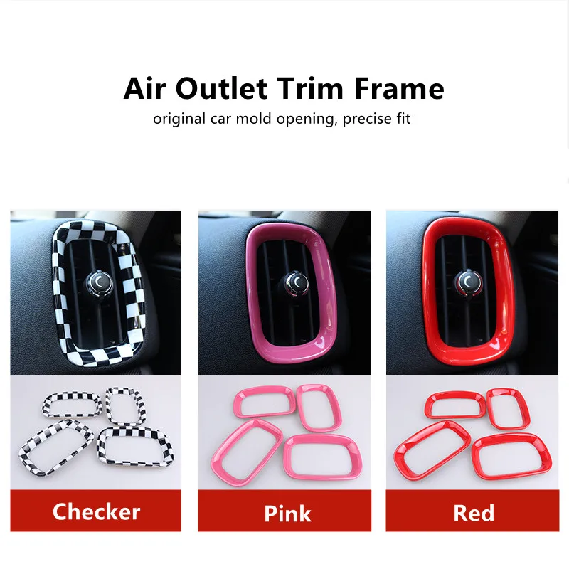 For MINI Cooper Accessories Countryman F60 Car Styling Interior A/C Air Outlet Trim Cover F 60 Air-conditioning Decorative Frame