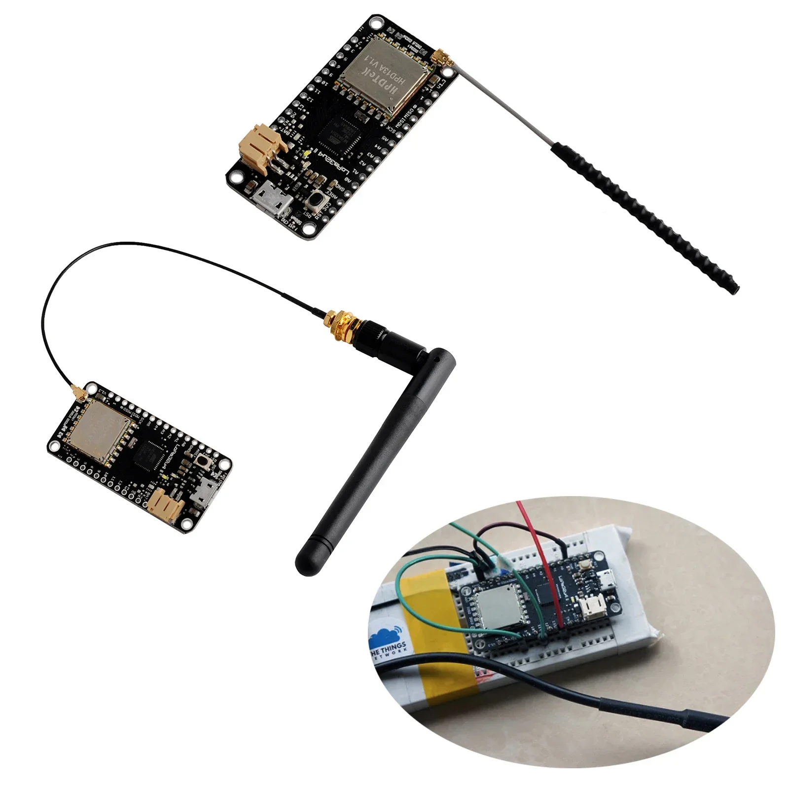 5PCS DIYmall LoRa32u4 II SX1276 868MHz/915MHz Development Board ATmega32u4 0.96 OLED Display Antenna Microcontroller IoT Node