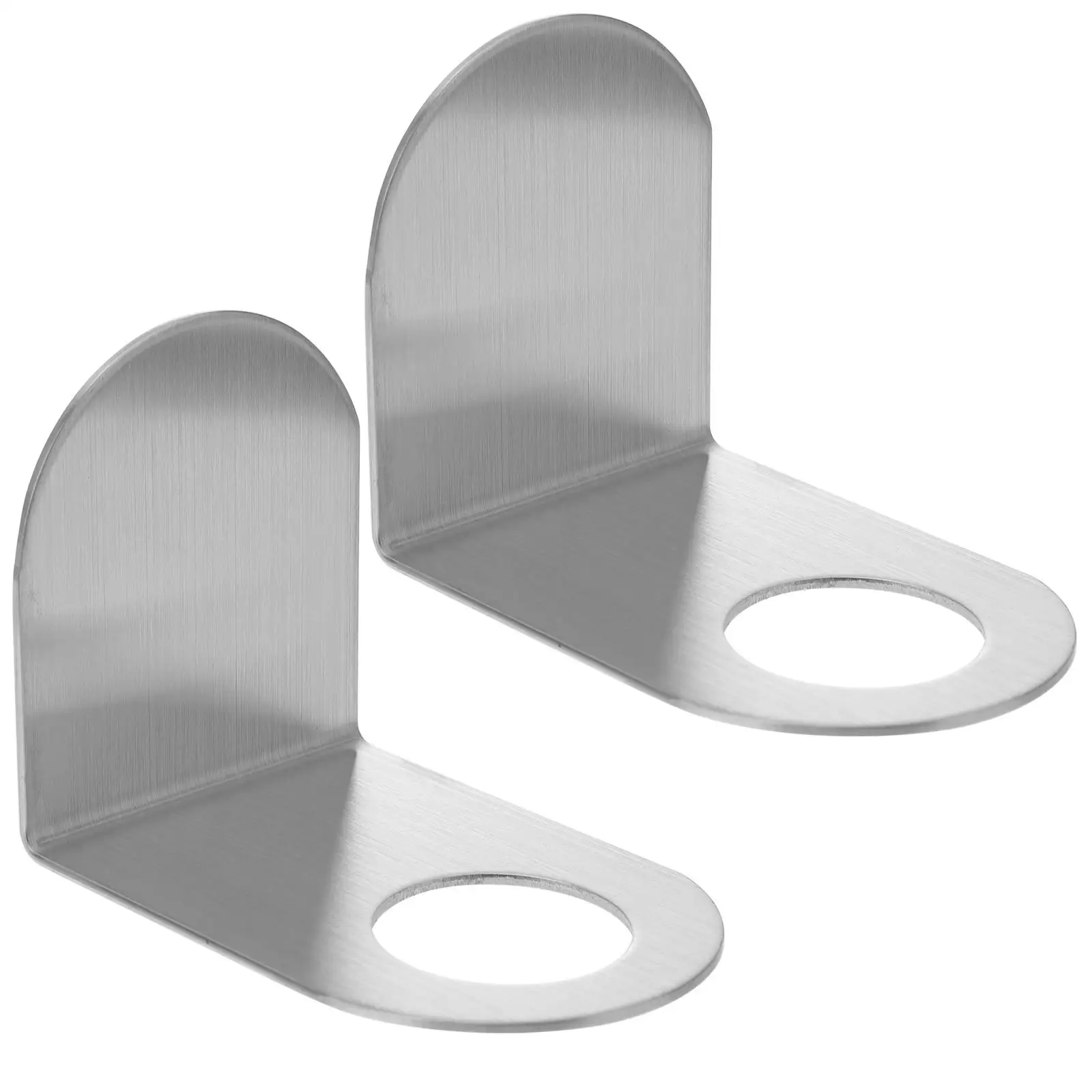 

2pcs Bathroom Storage Rack Shampoo Holder Wall mounted Stainless Steel Silver Metal Hook for Shower Gel Bottle Kitchen ganizer