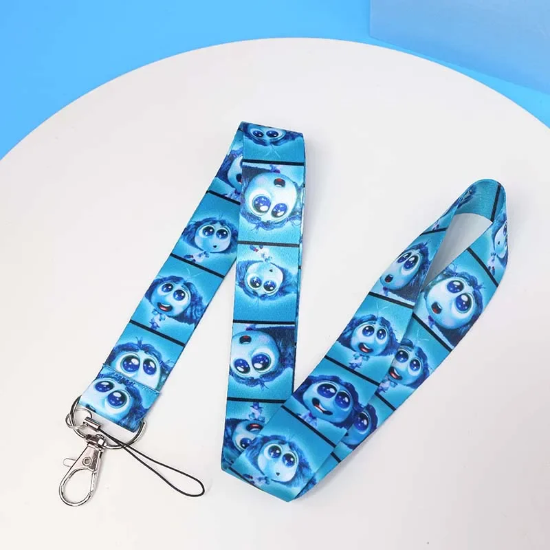 Disney Inside Out 2 Cartoon Animated Movies Lanyards for Key Neck Strap ID Card Phone Straps Hang Rope Keyring Accessories Gifts