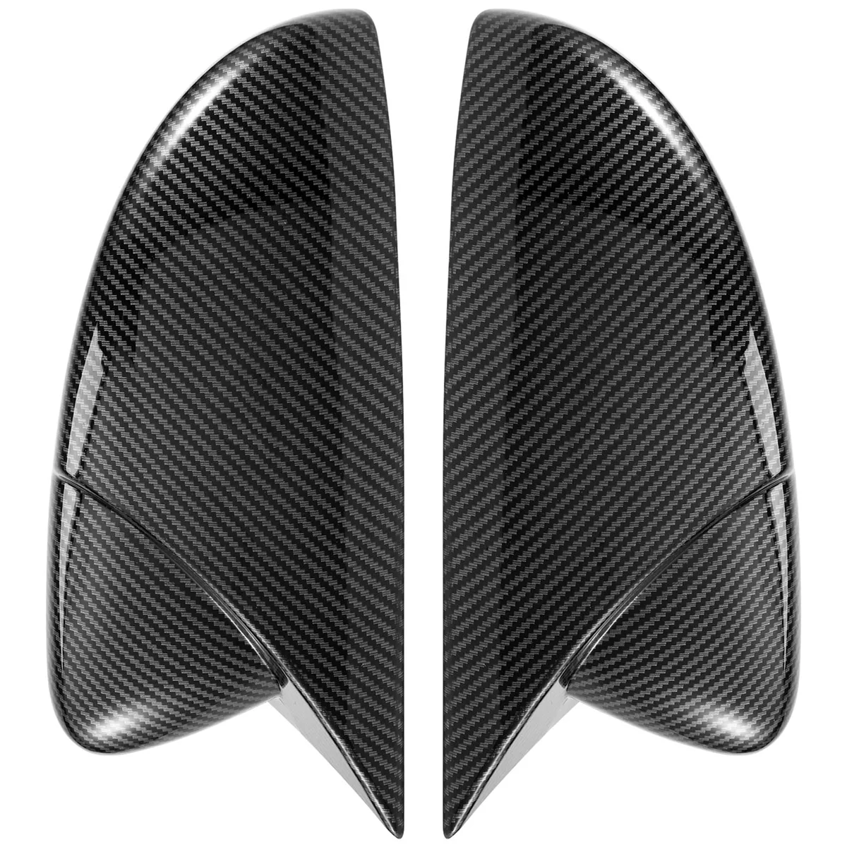 

For Scirocco 2009-2018 plastic Door Side Wing Rearview Mirror Ox Horn Cover Cap Car Accessories