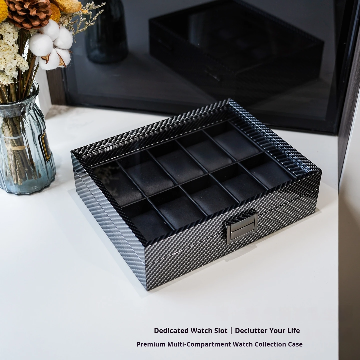 Kotak Jam Tangan Virtorix Teks - Men Accessories Organiser ulasan dan harga
