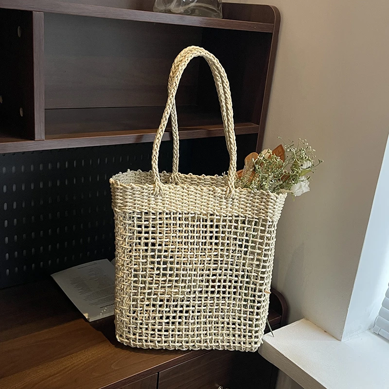 

Straw Woven Summer Top-Handle Bags Ladies Bags on Sale 2025 New Fashion Large Capacity Youth Design Women's Shoulder Bags