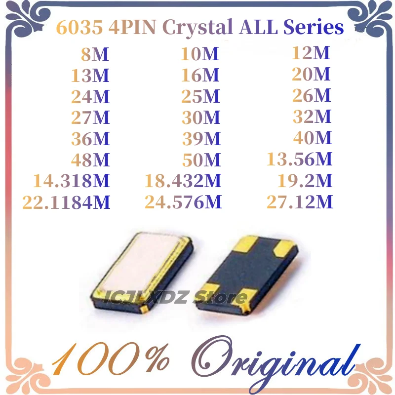 Resonador de Cristal SMD 6035: Uma Solução Confíavel para Projetos Eletrônicos de Alta Precisão