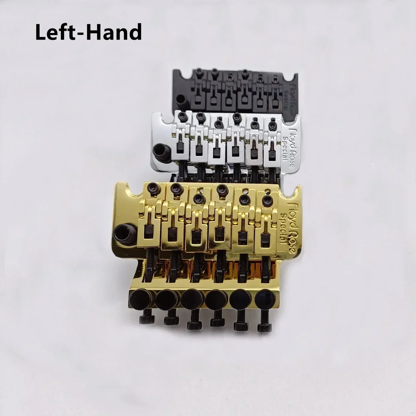 جيتار كهربائي جسر اهتزاز اليد اليسرى FR نمط خاص نظام قفل مزدوج مع ملحقات كتلة من الفولاذ المقاوم للصدأ 34 مم #4