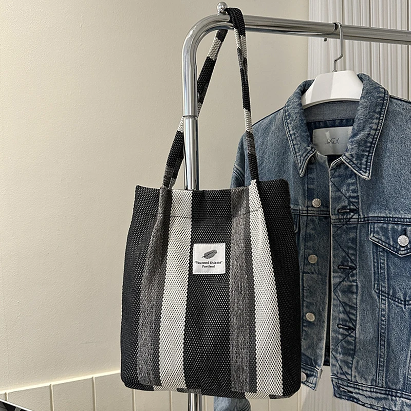New Casual Large Capacity Handbag Totes For Women Big Size Checkered Handheld Single Shoulder Large Capacity Tote Women\'s Bag