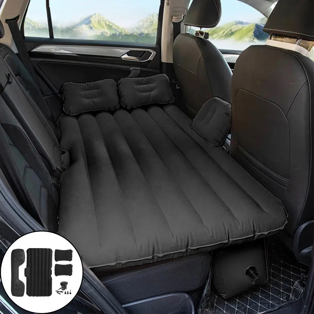 

Car Travel Bed Camping Inflatable Sofa Automotive Air Mattress Rear Seat Rest Cushion Rest Sleeping pad With pump Accessories