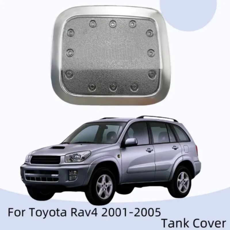 New Chrome Tank Cover Car Stickers For Toyota Rav4 2001 2002 2003 2004 2005 Cars Accessories