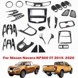 MT AT For Nissan Navara NP300 ST 2014- 2020 Gear Shift Panel Door Handle air vent window swtich Cover Trim Interior Accessories