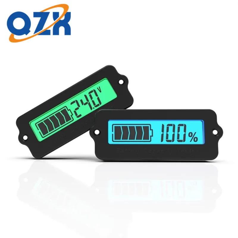 LY6W 12-48V 3-15 Series Lithium Energy Meter Adjustable Lithium Battery Lead Acid Energy Display Voltage and Current Meter