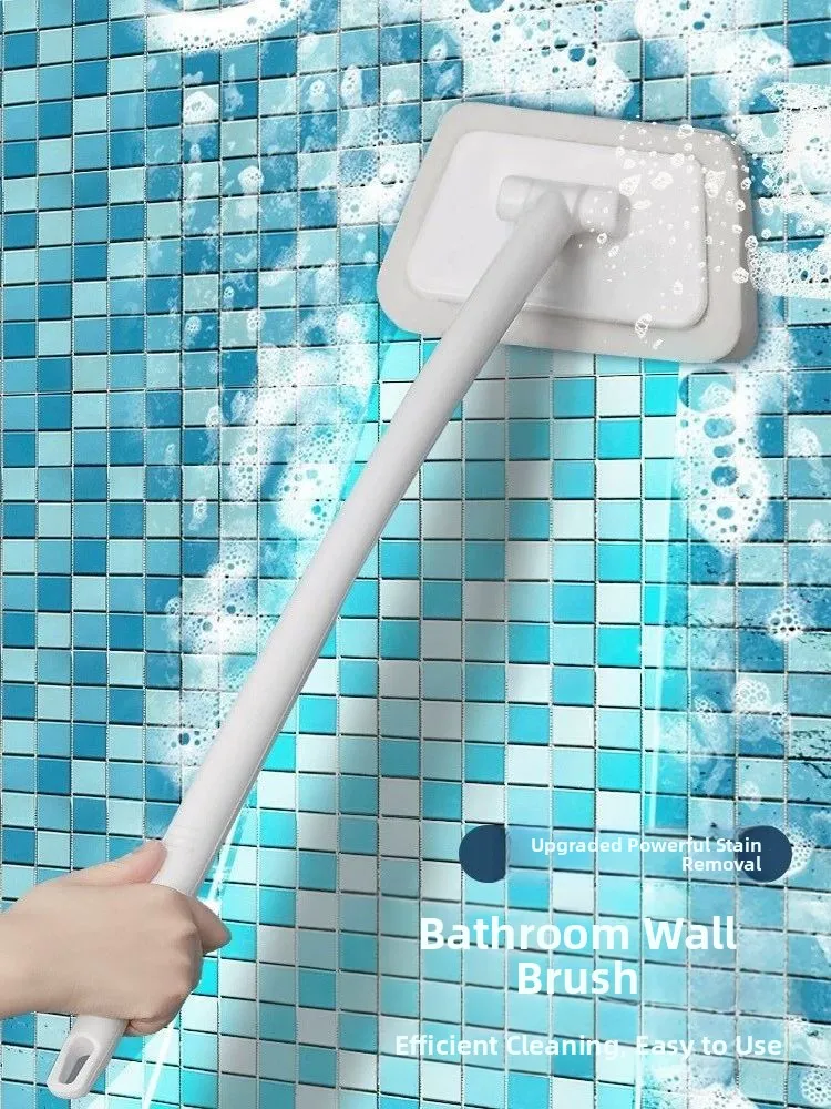 

Длинная ручка для чистки плитки Bru с мягкой щетиной, губка, скруббер для пола унитаза, санитарный бытовой инструмент для чистки