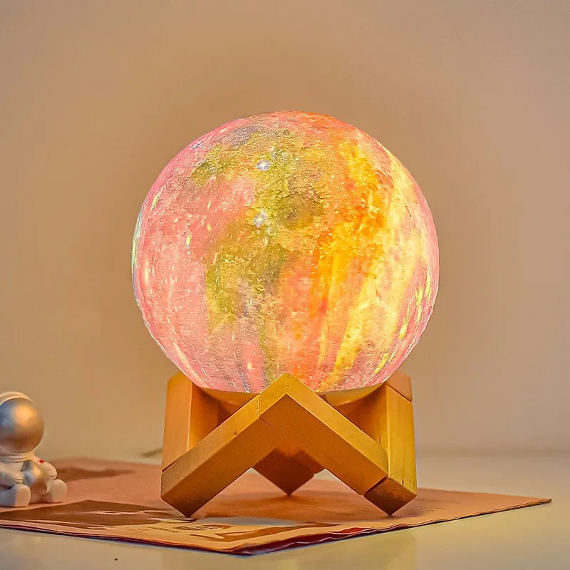 #For Nordic desk lamp, bedroom sleep atmosphere bedside lass night star moon planet p gift
