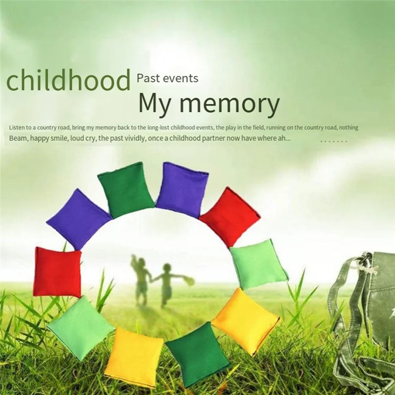 

Игра в метание, игра в безопасность на открытом воздухе, квадратный однотонный двухслойный герметичный мешок с песком