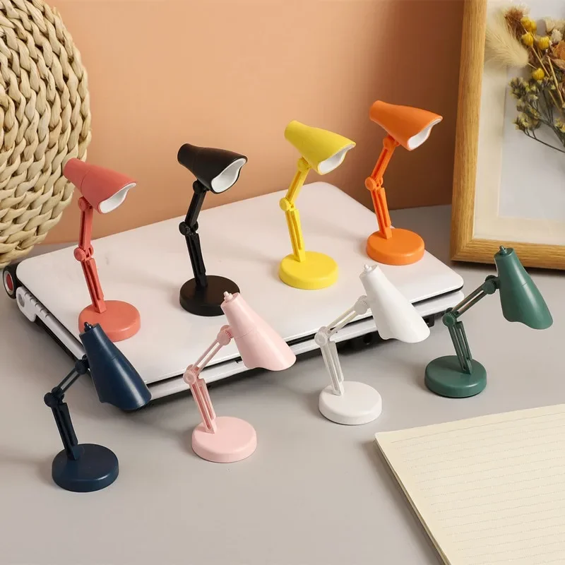 LED Table Lamp Mini Fold-able Night Reading Book Lamps - Home Room Computer Laptop Desk Night Lights Eye Protection
