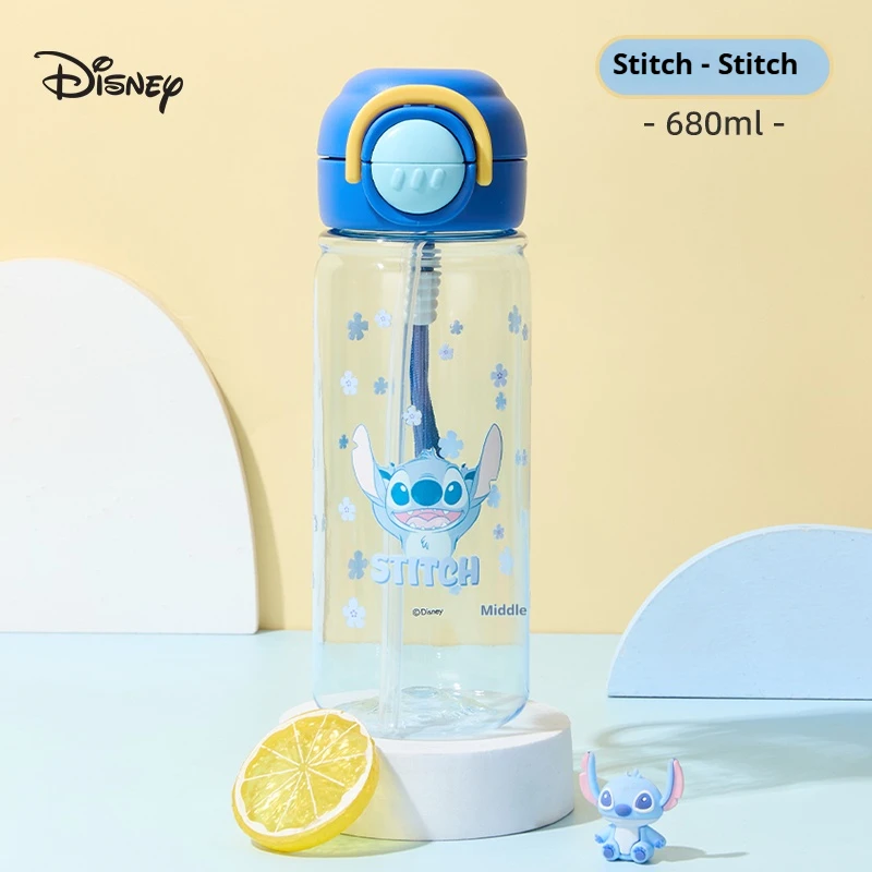 Disney Kids' Water Bottle, Sports Water Bottle, Large-Capacity Summer Water Bottle, Student Direct-Drink Straw Cup view 6