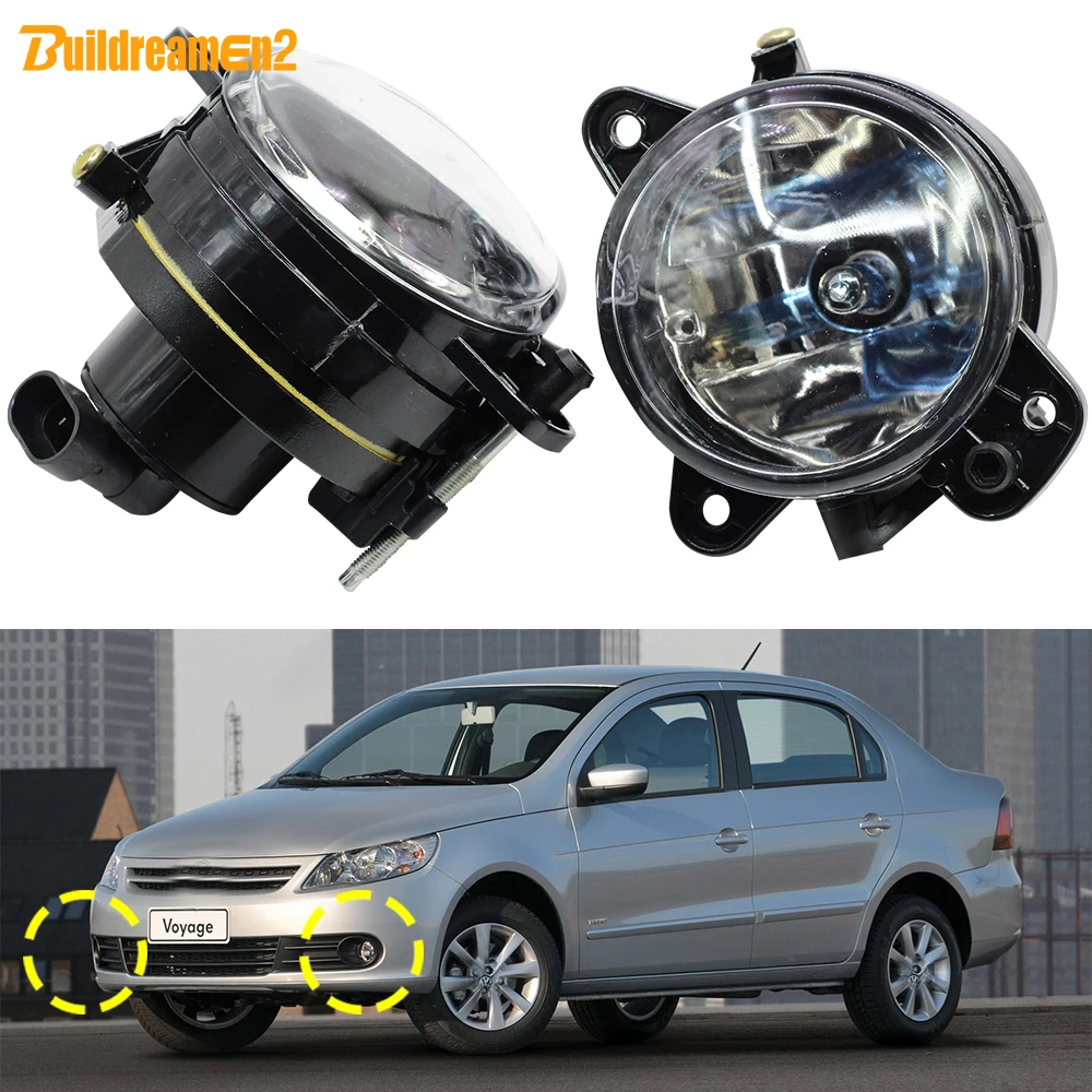 

2 X Car Right + Left Fog Light Assembly with 100W 55W Halogen Lamp For VW Volkswagen Voyage 2008 2009 2010 2011