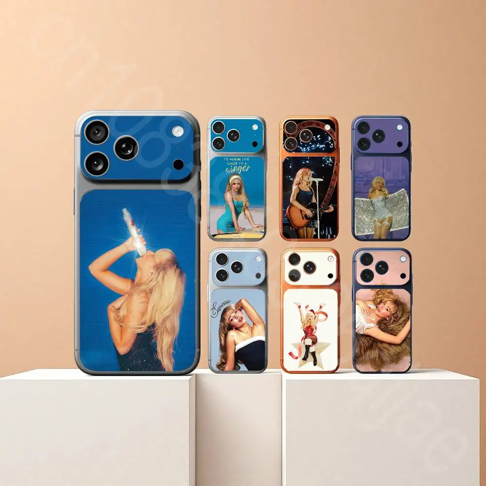 

S-Sabrina C-Carpenter For iPhone 17Pro or 17ProMax Battry Back Cover with Camera Decal Skin Rear Protective Sticker Film
