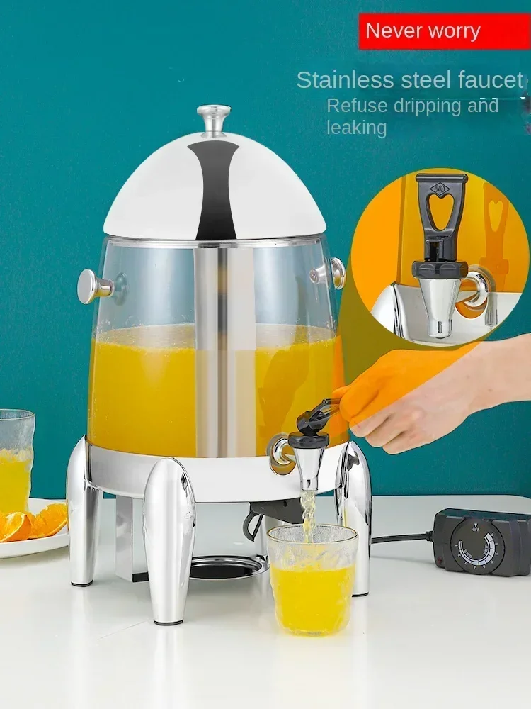 دلو عصير التدفئة الكهربائية ، شفافة ، العزل التجاري ، آلة المشروبات ، دينغ القهوة ، 220 فولت