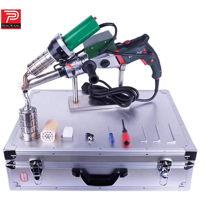 New Mini  PW602B HDPE Pipe Hand Extrusion Welder With 1300W Motor And 220V/120V Compatibility