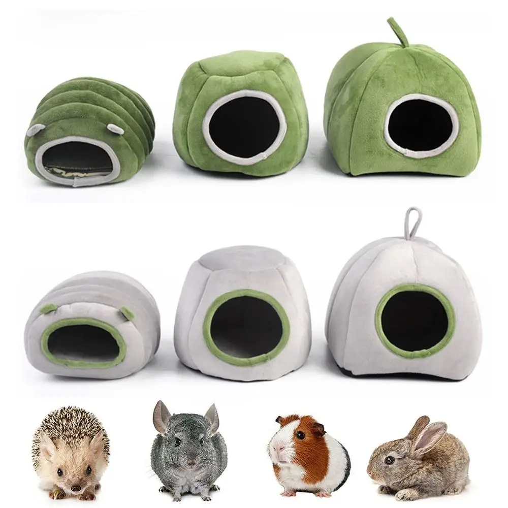 Furones Chinchilla cálido de felpa suave conejillo de indias cueva cama casa para hámster escondite tienda para mascotas