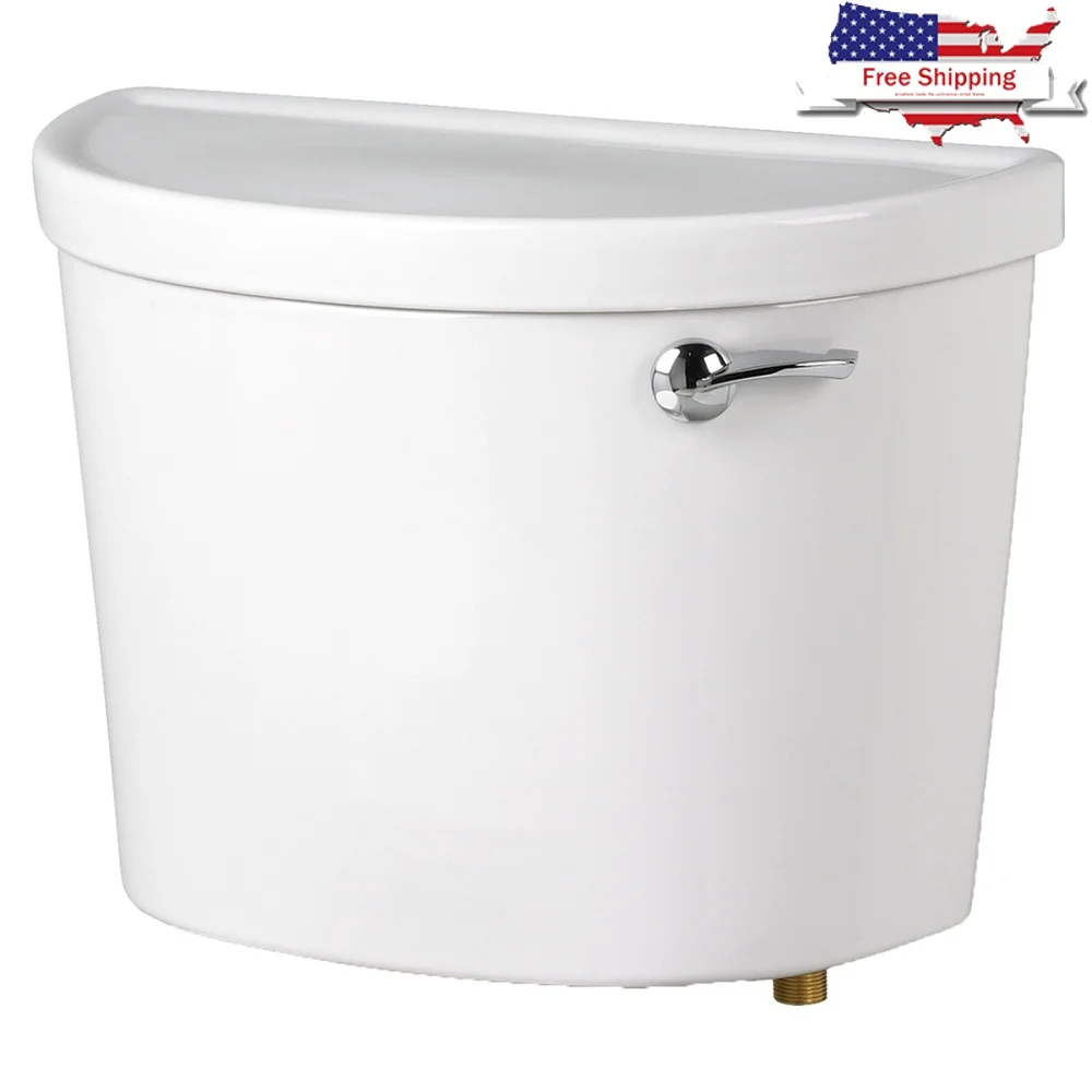 

Toilet Tank Gravity Single Flush Vitreous China EverClean Metal Trip Lever Fill Valve Tank Cover Locking Device Coupling