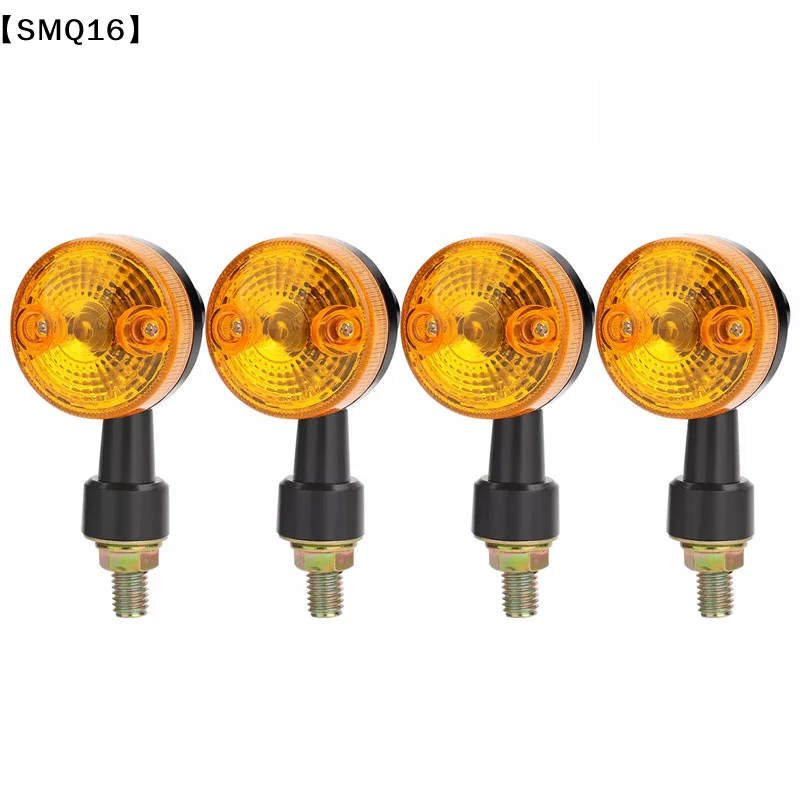 4Pcs Motorcycle Turn Light Amber Directional Lamp 12V Side Marker For     Cafe Racer Cruiser Chopper【SMQ】【SMQ】