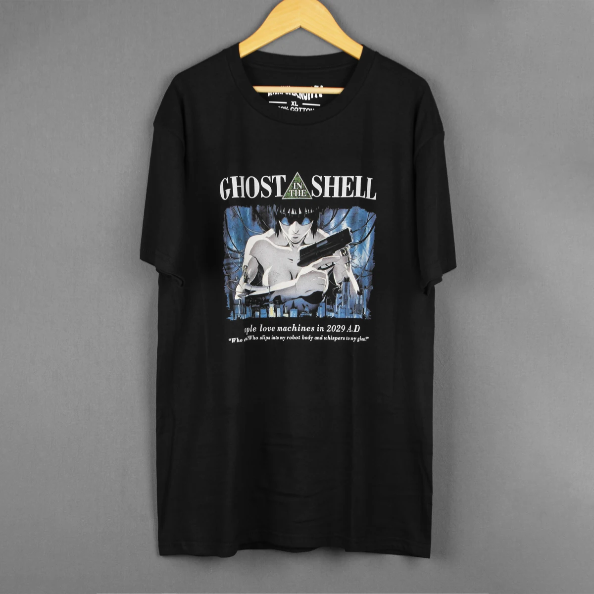 Ghost In The Shell T-Shirt Masamune Shirow Akira Japanese 90S Anime CyberPunk Men\'s Clothing Short Sleeve Cotton Tee Shirt