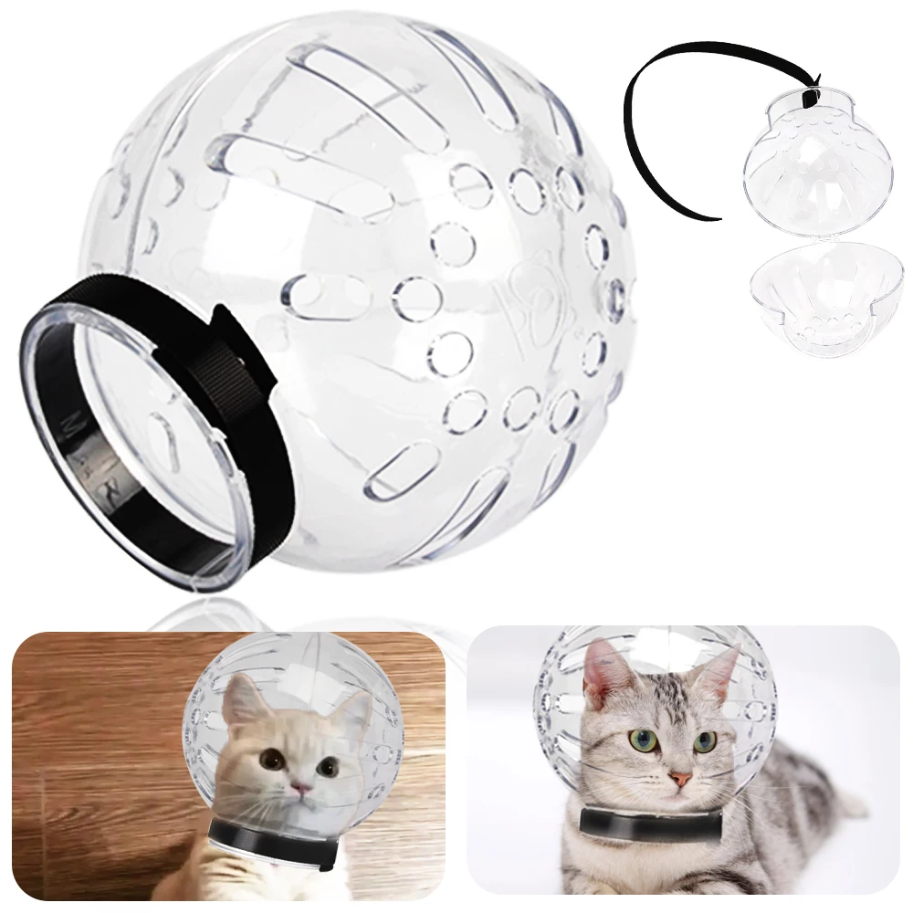 Anti-Licking Protective Space Hood Cat  Muzzle Anti-Bite Breathable Bath Grooming Grooming Mask Cat Accessories