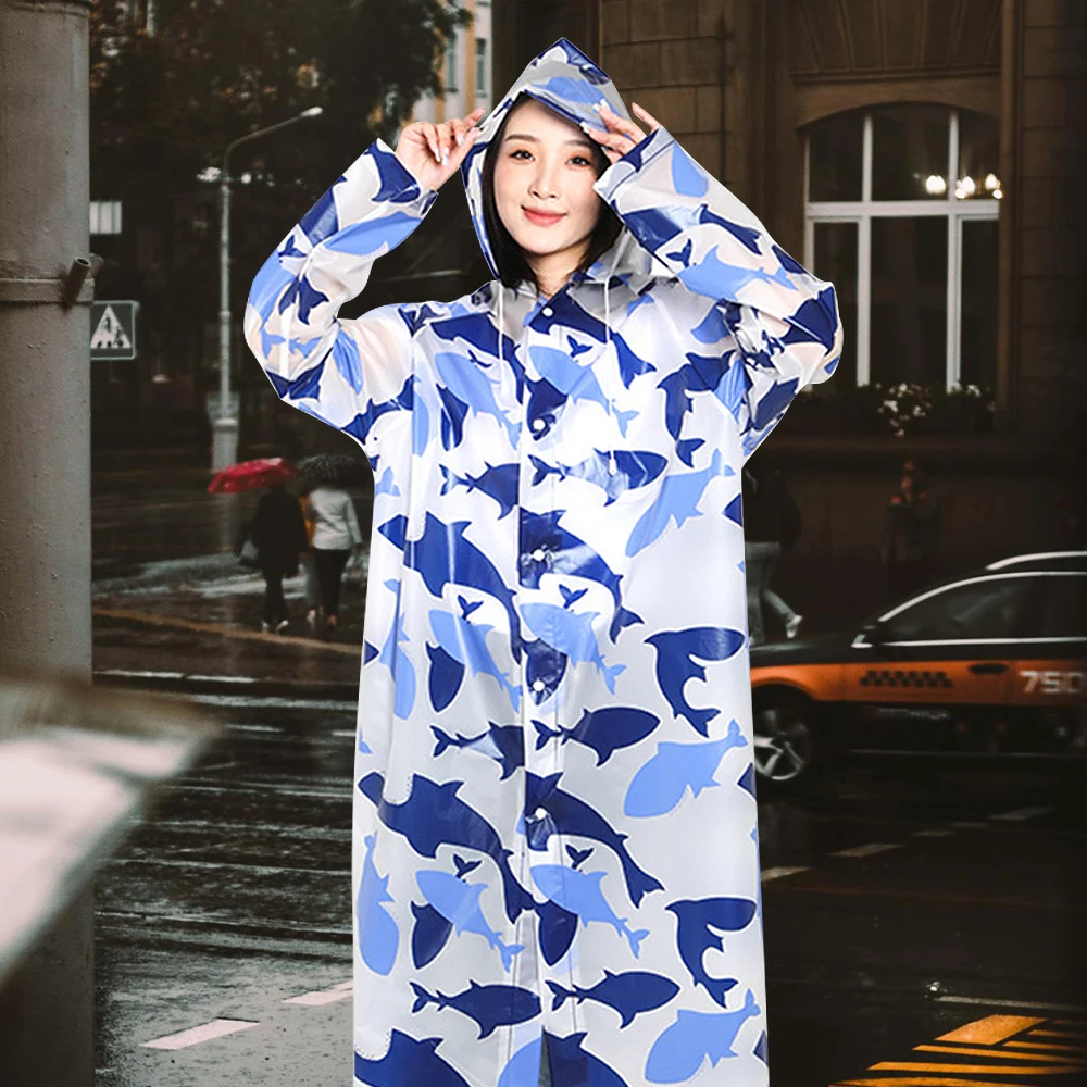 Creative EVA Rain Coat Full Body Non-disposable One-Piece Raincoat Durable Thickening Rain Gear Outdoor