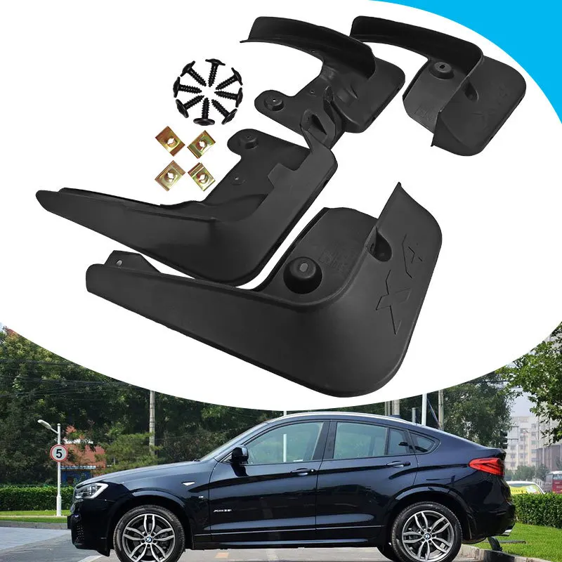 

4pcs Car Fender Wheel Front and Rear Fenders Original Model Replacement For BMW X4 F26 2015 2016 2017 Auto Accessories